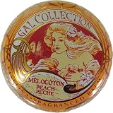 Peach Flavor Gal Spanish Lip Balm in Gold Art Nouveau Tin