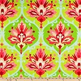 54'' Wide Amy Butler Home Decor Love Twill Trumpet Flowers Pink Fabric By The Yard