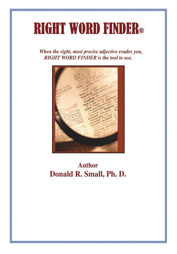 Amazon.com: RIGHT WORD FINDER: When the right, most precise ...