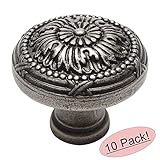 Cosmas 9460WN Weathered Nickel Cabinet Hardware Round Knob - 1-1/4" Diameter - 10 Pack