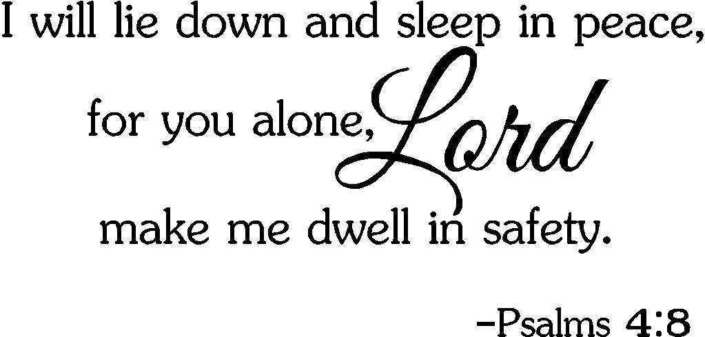 Amazon.com: I will lie down and sleep in peace, for you alone ... Amazon.com: I will lie down and sleep in peace, for you alone ...