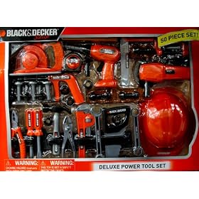 Black and Decker Junior Deluxe 50pc Power Tool Set by Black & Decker