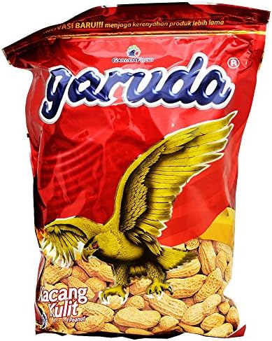 Garuda Kacang Kulit - Roasted Peanuts Original Flavour, 31.74 Oz (Pack of 2)
