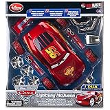 Disney Store Disney/Pixar World Grand Prix Cars 2 Lights and Sounds Talking Light-Up Lightning McQueen 15-Piece Build-N-Go Kit by RideMakerz