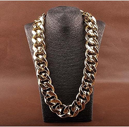 Fashion Jewelry Retro Exaggerated Hip-Hop Style Golden Necklace Long Section Clavicle Chain