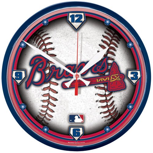 Atlanta Braves Round Clock