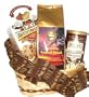 Christmas, Chocolate Coffee Gift Basket, Kona Hawaiian Blend Coffee, 8 Oz Ground