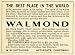 1912 Ad Walmond Lodging Rates Applegate California Placer County W B Hotchkiss - Original Print Ad