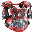 Fox Racing Airframe Men's Roost Deflector Off-Road Motorcycle Body Armor - Red/Chrome