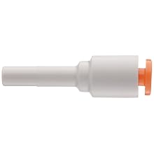 SMC KQ2 Series Polybutylene Terephthalate Push-to-Connect Tube Fitting, Plug-in Reducer, Tube OD, White (Removed)