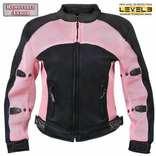 Xelement Womens CF-508 Mesh Sports Armored Motorcycle Jacket