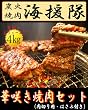 【炭火焼肉 ・海援隊】華咲き焼肉セット/肉用はさみ付き（４ｋｇ）送料込み【ギフト・のし包装】
