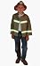 Boy Fireman Jacket Costume Halloween Play Dressup Party 50050