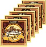 Ernie Ball 2004 Earthwood 80/20 Bronze Light Acoustic Guitar Strings 6 Pack