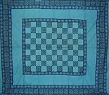 Celtic Tapestry-Coverlet-Versatile Home Decor-Turquoise