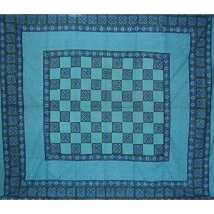 Celtic Tapestry-Coverlet-Ve... Home Decor-Turquoise