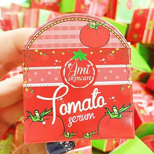 Gift Set : 6 X Ami Skincare Tomato Serum 10g Makeovers Cream Anti Aging Whitening Brightening Dark Spot [Get Free Tomato Facial Mask ]