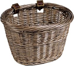 Nantucket Bike Baskets TOM NEVERS Oval Basket Gray.