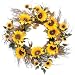 GKI Bethlehem Lighting 35 Mini Clear Light Sunflower 19-Inch Wreath