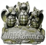 Gargoyle Drachenbabys Willkommen Schild