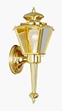Unique Design 2004-02 Outdoor Basics Outdoor Light- Polished Brass