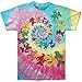 Grateful Dead Men's Spiral Bears Tie Dye T-Shirt Medium Multi