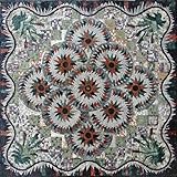 Windrose Handmade Marble Mosaic Stone Floor Tile, 48