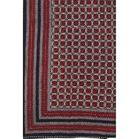 Indian Made Double Layered Wood Block Print Cotton Bedspread Accessories