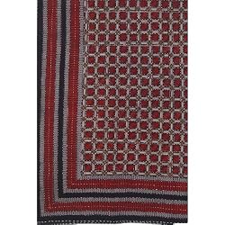 Double Layered Wood Block Print Cotton Bedspread Accessories Twin