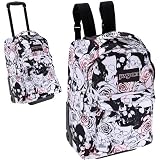  : JanSport Wheeled SuperBreak Pack (Black/White Skulls N Roses)