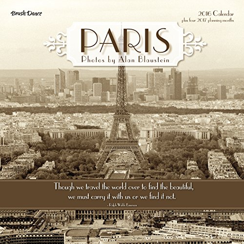 2016 Paris Wall Calendar