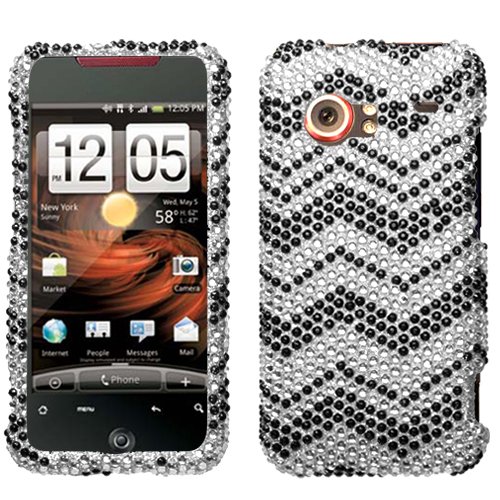 Zig Zag Diamante Crystal Jewel Phone Case for HTC Droid Incredible Verizon