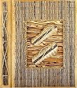 All Natural 40 Photo Handmade Photo Album - Palm Vein Flip Flops