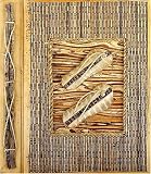 All Natural 40 Photo Handmade Photo Album - Palm Vein Flip Flops
