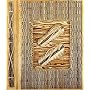 All Natural 40 Photo Handmade Photo Album - Palm Vein Flip Flops