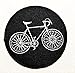 HHO Black Bicycle Mountain Road Bike Patch Embroidered DIY Patches, Cute Applique Sew Iron on Kids Craft Patch for Bags Jackets Jeans Clothes
