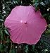 PaperLanternStore.com 32 Inch Fuchsia/Hot Pink Paper Parasol Umbrella, Scallop Shaped