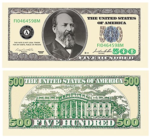 Set of 10 bills-five hundred dollar bill