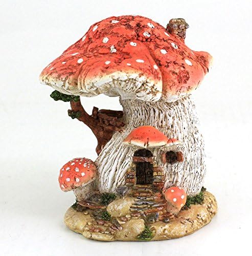 Miniature Dollhouse Fairy Garden ~ Red Mushroom Fairy House ~ NEW Fast Delivery