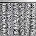 Sin in Linen Black Zebra Shower Curtain