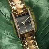 Mens Croton Diamond Gold Watch