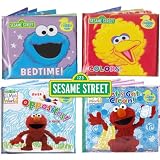Sesame Street® Bath Time Bubble Books Featuring the Elmo, Grover, Big Bird, and Cookie Monster (Set of 4)