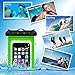 HOMAR Universal Waterproof Case Bag for Apple iPhone 6s, 6 Plus. Best Water Proof, Dust Dirt Proof, Snowproof Pouch for Cell Phone up to 6 inches (Green)