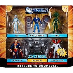 DC Universe Infinite Heroes Crisis Exclusive Action Figure 6Pack Prelude to Doomsday Ice, Guy Gardner, Fire, Superman, Doomsday Bloodwynd