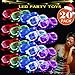 2019 New Years Eve Christmas Party Supplies 20 Pack LED Glasses,5 Color Light Up Plastic Shutter Shades Glasses Shades Sunglasses for Adults Kids Glow in The Dark Party Favors Neon Party Supplies