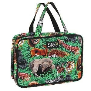 ENDANGERED ANIMALS Lions Elepants Cosmetic Bag- Shaving Kit -Travel Bag UNIQUE CHRISTMAS GIFT IDEA for Him or Her Man Men DAD MOM Woman Women Ladies or College Students GREAT as TRAVEL, SEWING, Toiletry Bag