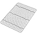 Goson Heavy Duty Stainless Stain Bakeware, Baking, Cooling, Oven Roasting, Broiler Rack, Half Size - 12in x 16.5in, Cross Wire, Compatible with Various Baking Sheets Oven Pans
