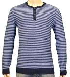 Lucky Brand Navy And Blue Henley Sweater