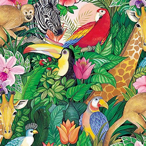 Jungle Paradise All-Occasion &amp; Birthday Wrapping Paper - 100 sq. feet