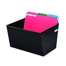 STEELMASTER Steel Posting Tub, Letter Size, 12.13 x 7 x 11.38 Inches, Black (2061TBK)